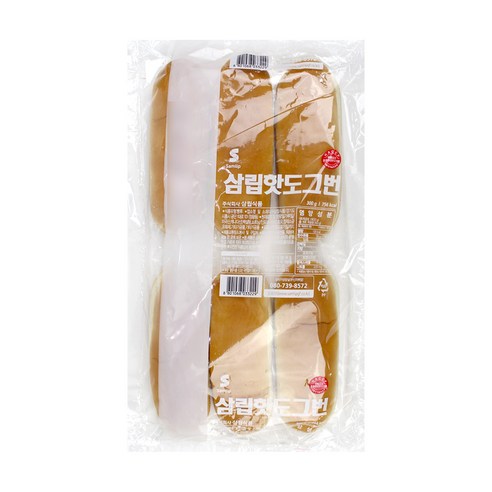 [무료배송]삼립 핫도그번 18개(6입 3봉) 샌드위치 핫도그빵