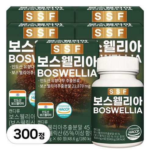 순수식품 보스웰리아 보스웰릭산65% 10개월분(300정)