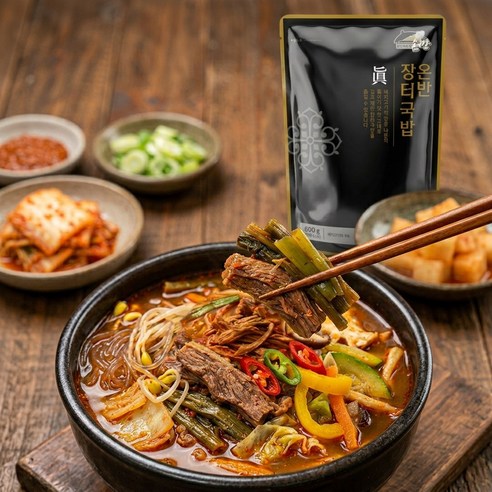 다모아 온반 장터국밥 얼큰한 국물 푸짐한 건더기 든든한 한끼 즉석탕 간편식, 600g, 3개