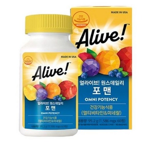 얼라이브 원스데일리 포 맨 멀티비타민