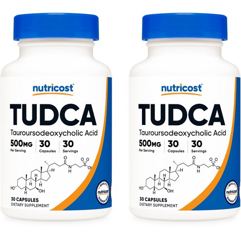 뉴트리코스트 투드카 Tudca 500mg 30캡슐, 30정, 2개