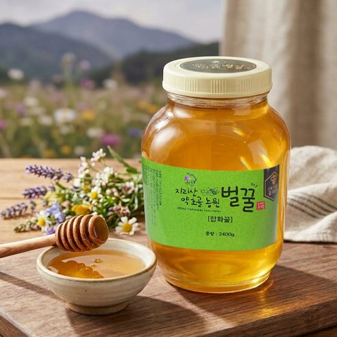 지리산 야생 잡화꿀 - 2.4kg 자연산