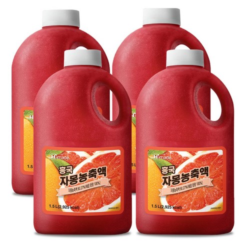 흥국 에프엔비  자몽 농축액 1.5L 4개세트