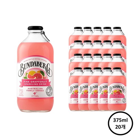 분다버그 핑크자몽 375ml 20병 탄산음료