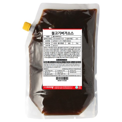 아이엠소스 불고기버거소스, 2kg, 1개