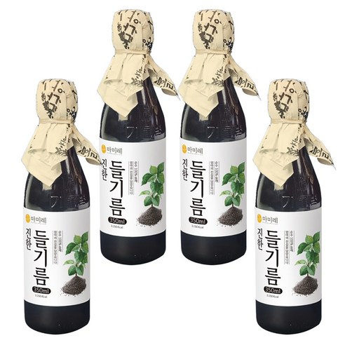 마미레 전통압착 들기름 350ml, 4개, 350ml