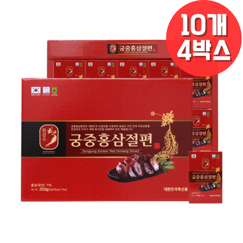 한삼수 6년근 궁중홍삼절편, 40개, 20g