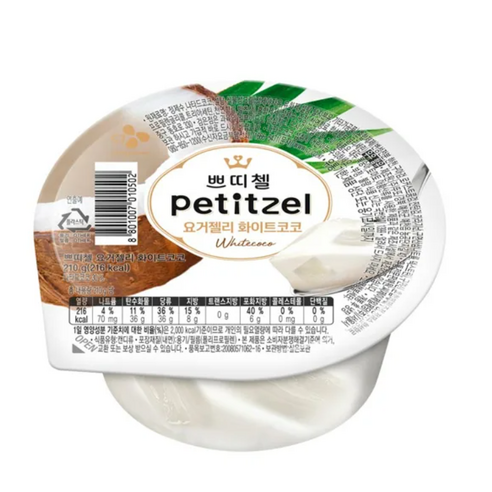 쁘띠첼 요거젤리화이트코코 냉장젤리, 210g, 5개