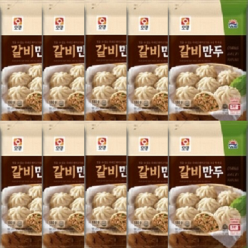 사조 육즙가득 갈비포자만두 180gx10팩, 180g, 10개