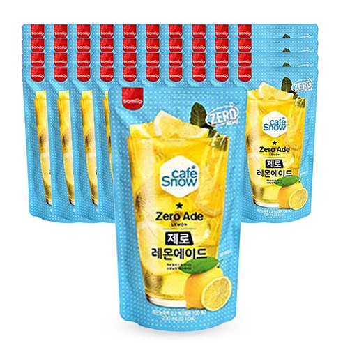 삼립 카페스노우 레몬 에이드 제로 / 아이스티