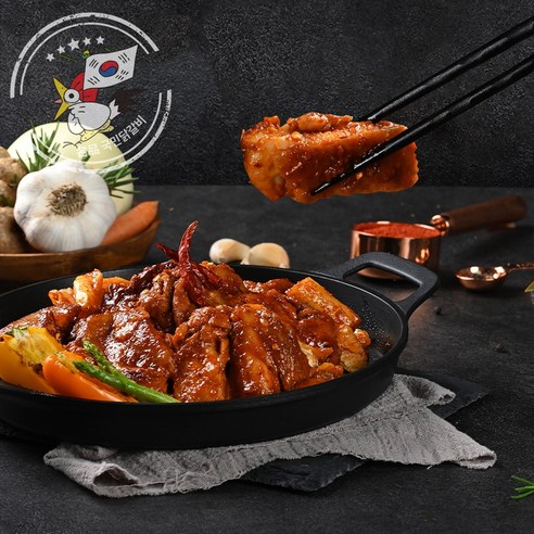 두루푸드 국민닭갈비 춘천닭갈비 택배 홈파티 캠핑요리, 1개, 500g