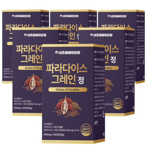 네츄럴바이오팜 파라다이스 그레인 추출물, 6개, 60정