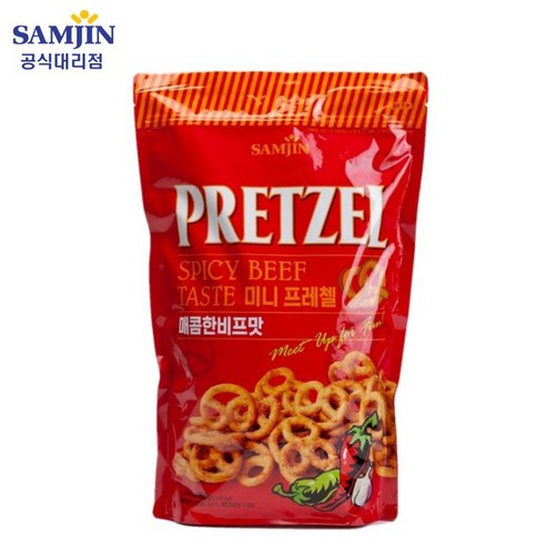 삼진 미니프레첼 매콤한비프맛