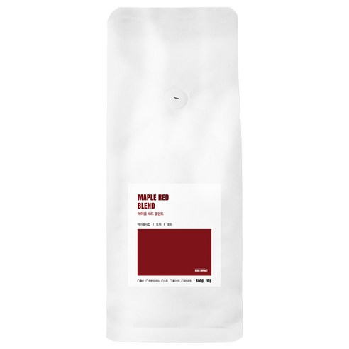 빈임팩트 메이플 레드 블렌딩 원두 당일로스팅, 1kg, 1개, 모카포트