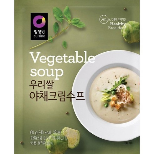 청정원 우리쌀 야채 수프, 60g, 1개