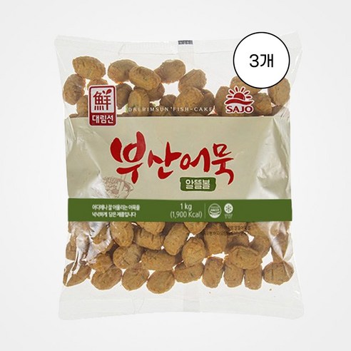 [사조대림] 알뜰볼어묵 1kg, 3개