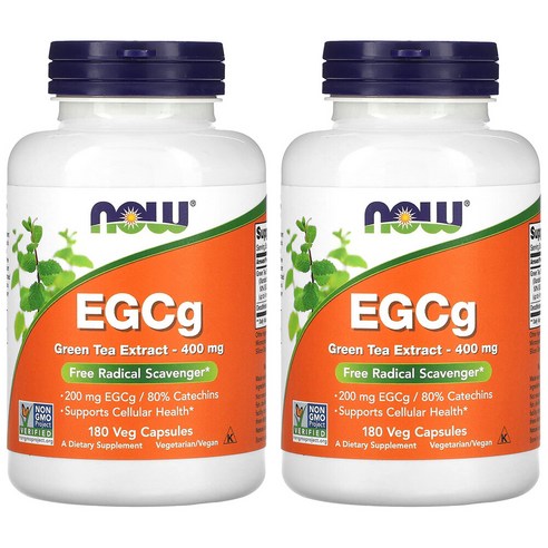 나우푸드 EGCg 녹차 추출물 400mg 베지 캡슐