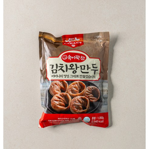 전주한옥만두 속이 꽉찬 김치왕만두 70gx15알(1,050g) 총3봉