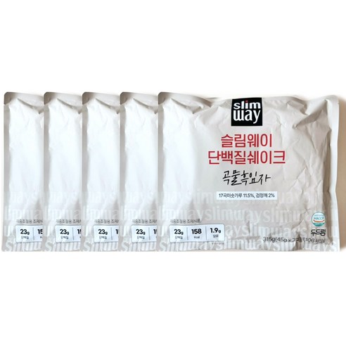 슬림웨이 단백질 쉐이크 곡물 흑임자 7p