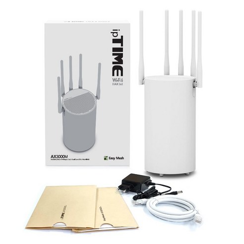 ipTIME 유무선 공유기, IP TIME AX3000M]화이트[, 1개