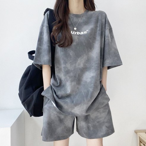 티엠 타이다이 반팔 반바지 세트