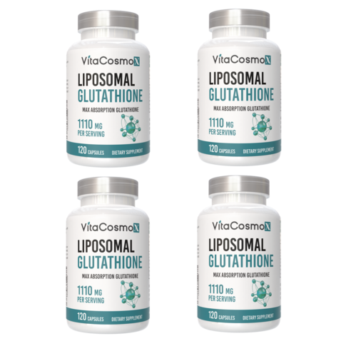 VitaCosmoX 리포소말 글루타치온 1100mg 120 베지 캡슐 Glutathione 1100 mg Veg Capsules