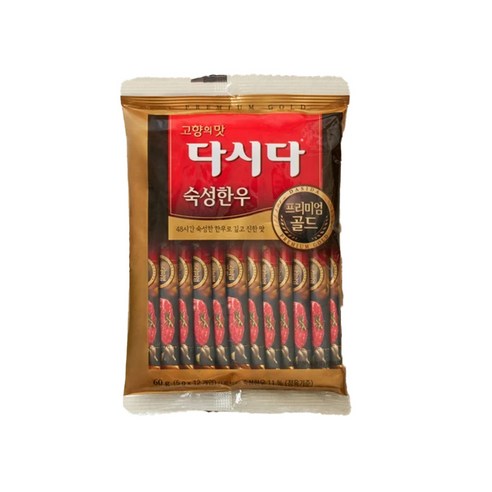 다시다 프리미엄골드 숙성한우12p, 60g, 7개