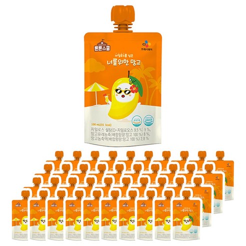 CJ 튼튼스쿨 너를위한 망고, 40개, 100ml
