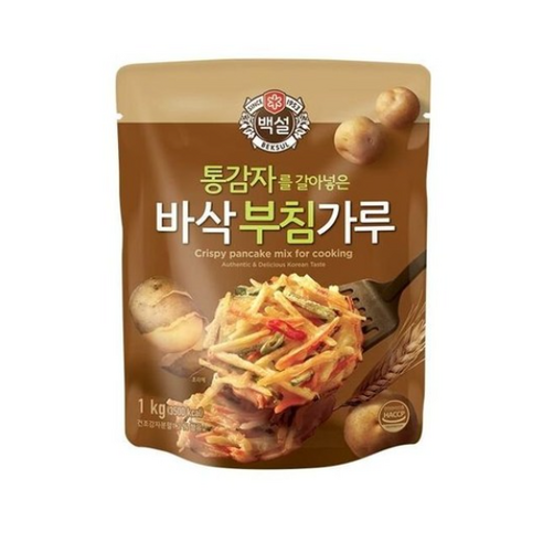 CJ제일제당 통감자를 갈아 넣은 바삭부침가루, 1kg, 7개