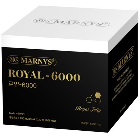 마니스 로얄6000 30병 1박스 고함량 액상형 로얄젤리 프로폴리스 비타민 E, 30회분, 1박스
