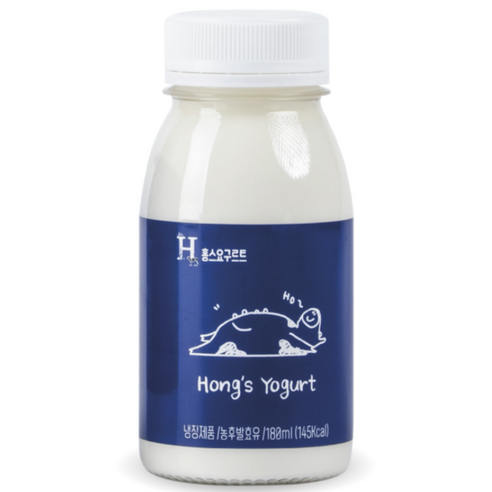 무항생제 인증 1등급 원유 제주 지헌목장 홍스요구르트 오리지널 180mL, 38개, 180ml