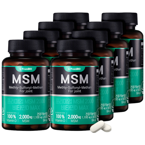 쿠팡옵션_MSM, 8개, 60정