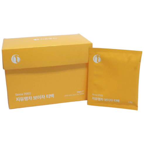 지유명차 무량산 보이차 티백(생차)