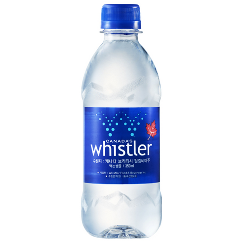 휘슬러워터 생수, 350ml, 48개