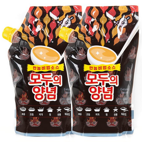 모두의 양념 제육볶음양념 닭갈비 쭈꾸미 오징어 가능 만능양념장 500g 4개, 3개