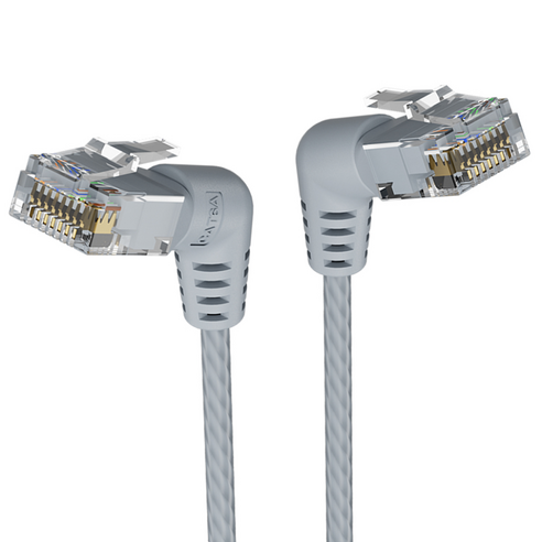 벤션 CAT6A UTP 360도 회전꺽임형 울트라슬림 초고속 기가 랜선 그레이, IBOH, 3m, 1개