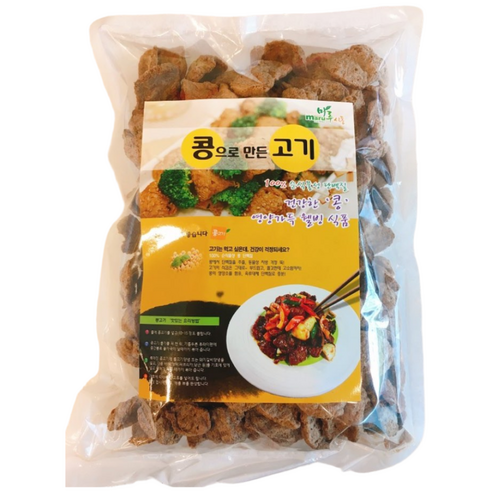 비건채식마켓_채식콩고기(불고기용), 200g, 1개
