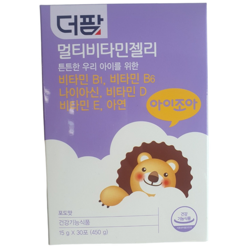 [약국전용] 더팜 멀티비타민 젤리 30포 x 1통 1개월분 포도맛 스틱젤리