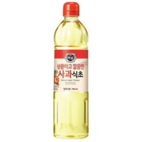 백설 상큼하고 깔끔한 사과식초, 900ml, 10개
