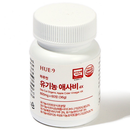 휴나인 하루 컷 애사비 유기농 사과초모식초 애플 사이다 비니거