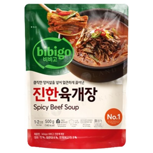 비비고 진한육개장 500g, 500g, 16개