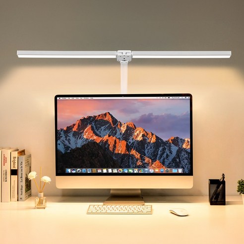 몬스터라이트 번개표 듀얼헤드 LED 책상 스탠드 800mm 와이드 조명 졸업 입학 선물