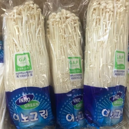바르다야채 영양 팽이버섯 10봉, 17봉, 34봉(1박스)-우수농산물인증, 10개