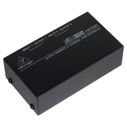 BEHRINGER HD400 / HD-400 / HD 400 / AC 험 & 소음 제거 / 초소형 2 채널 험 제거기 / 노이즈 제거기 / 당일발송 / 노이즈 디스트로이어 / 정품