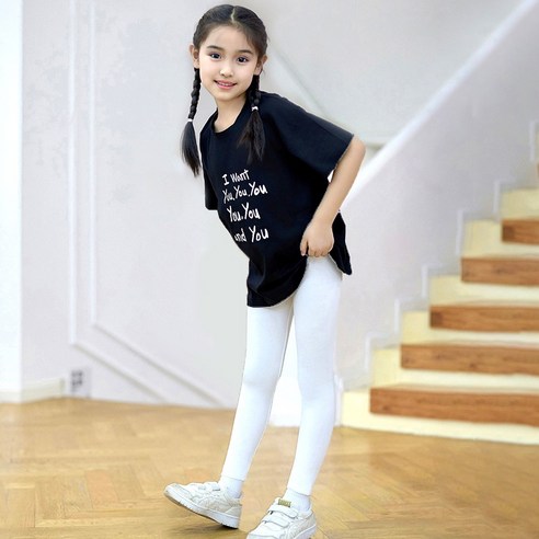 캐보트 아동 여름레깅스 9부 1+1 시원한 쿨 모달 데일리 기본 여아바지