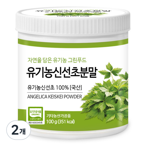 푸른들판 국내산 유기농 신선초 분말 가루 100%
