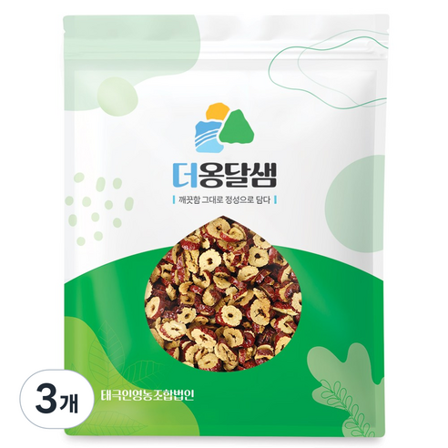 더옹달샘 깨끗하게 말린 대추칩 1kg 대추슬라이스 대추과자