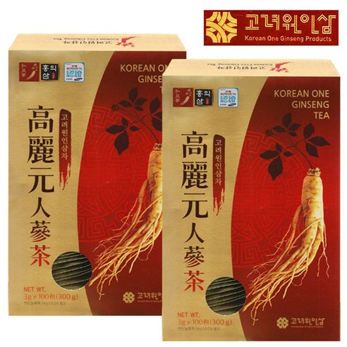 고려 고려원 인삼차 100+100포 총200포 과립차