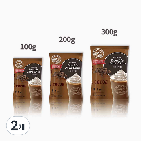 빅트레인 더블 자바칩 파우더, 200g, 1개입, 2개