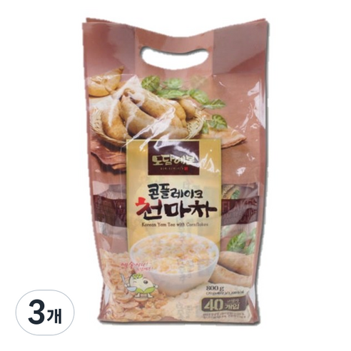 초야식품 도담예본 콘플레이크 씨리얼 천마차, 800g, 3개